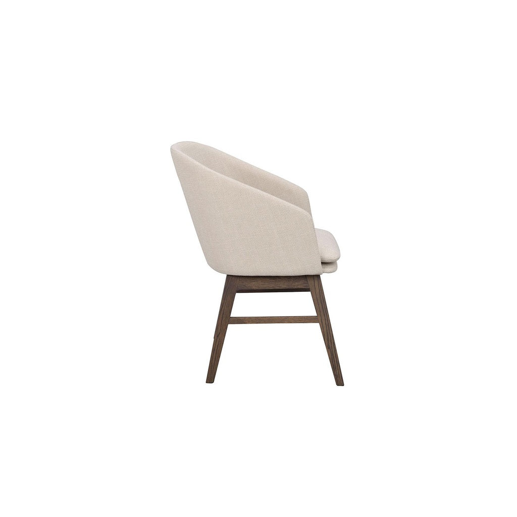 Armlehnenstuhl Windham 2er Set in Stoff beige - Stuhl Stoff