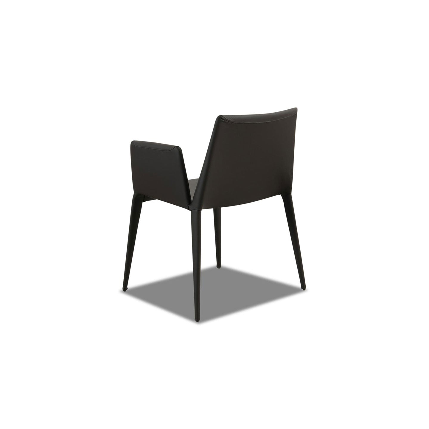 Armstuhl FILE in Leder braun - Stuhl Leder