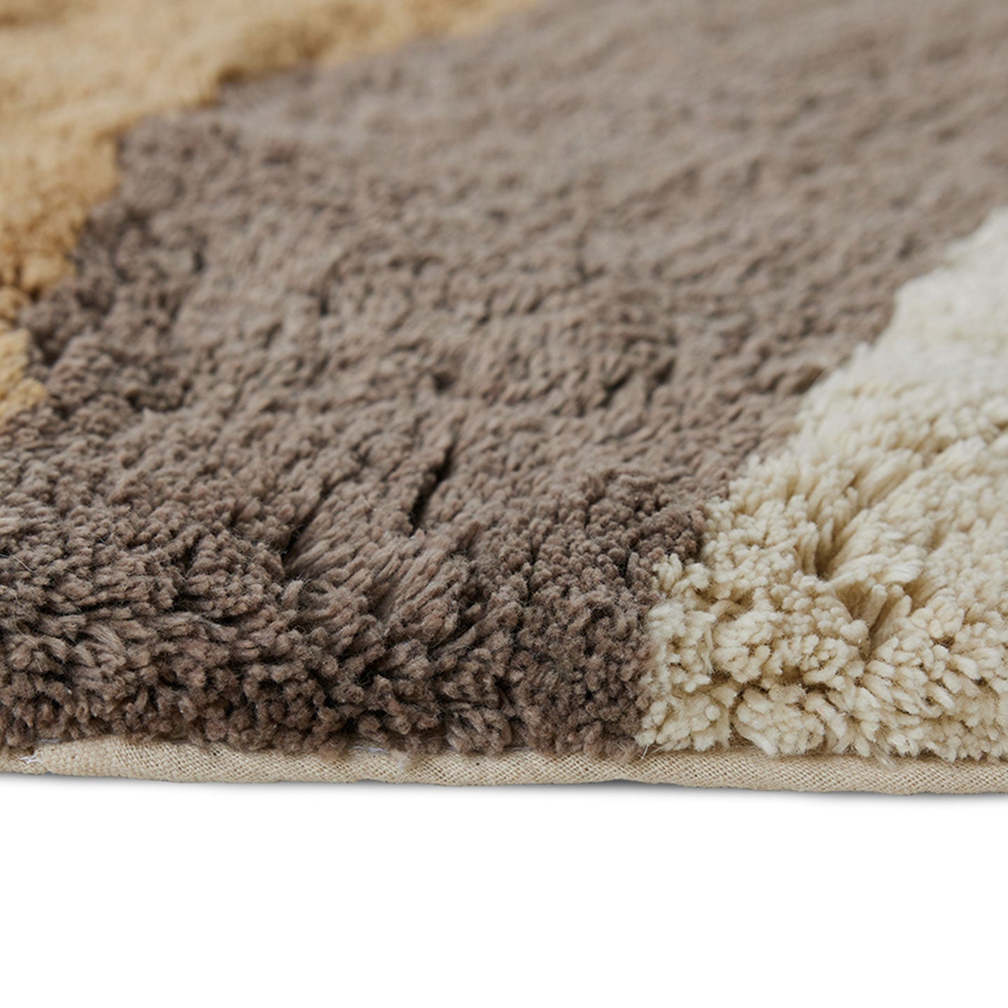 Badematte aus Baumwolle in natürlichen Farben - Badematte
