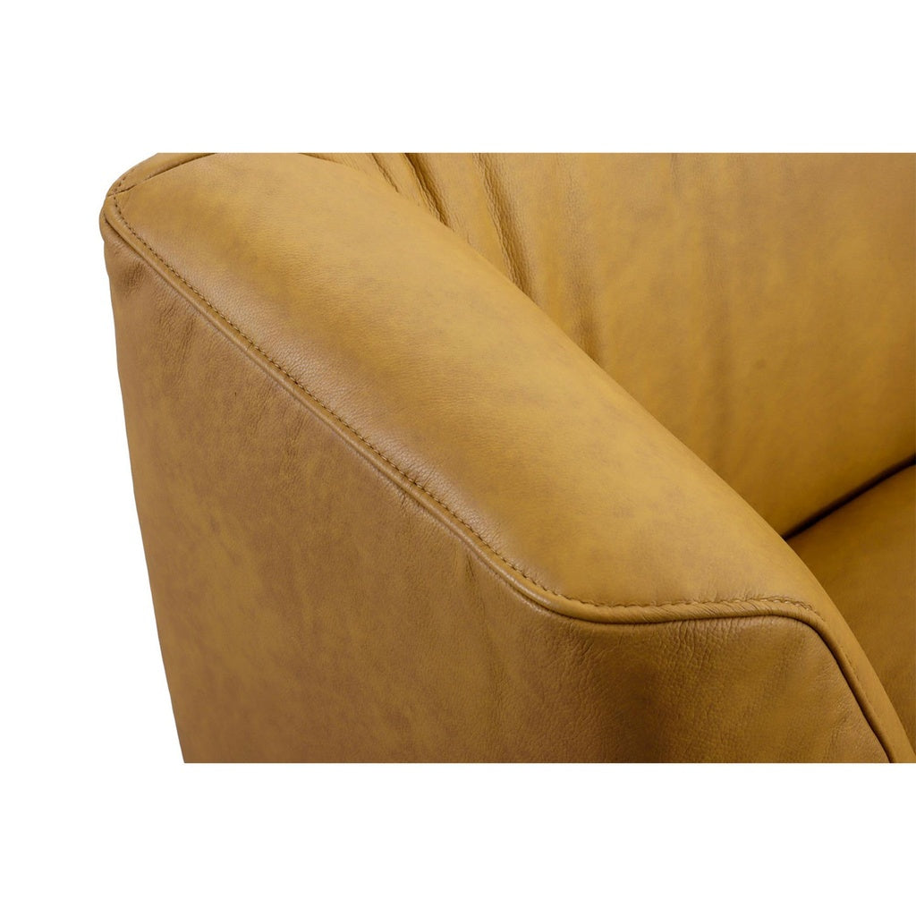 Bank B190 LINEA 11735 in Leder Z69 kurkuma - Sitzbank