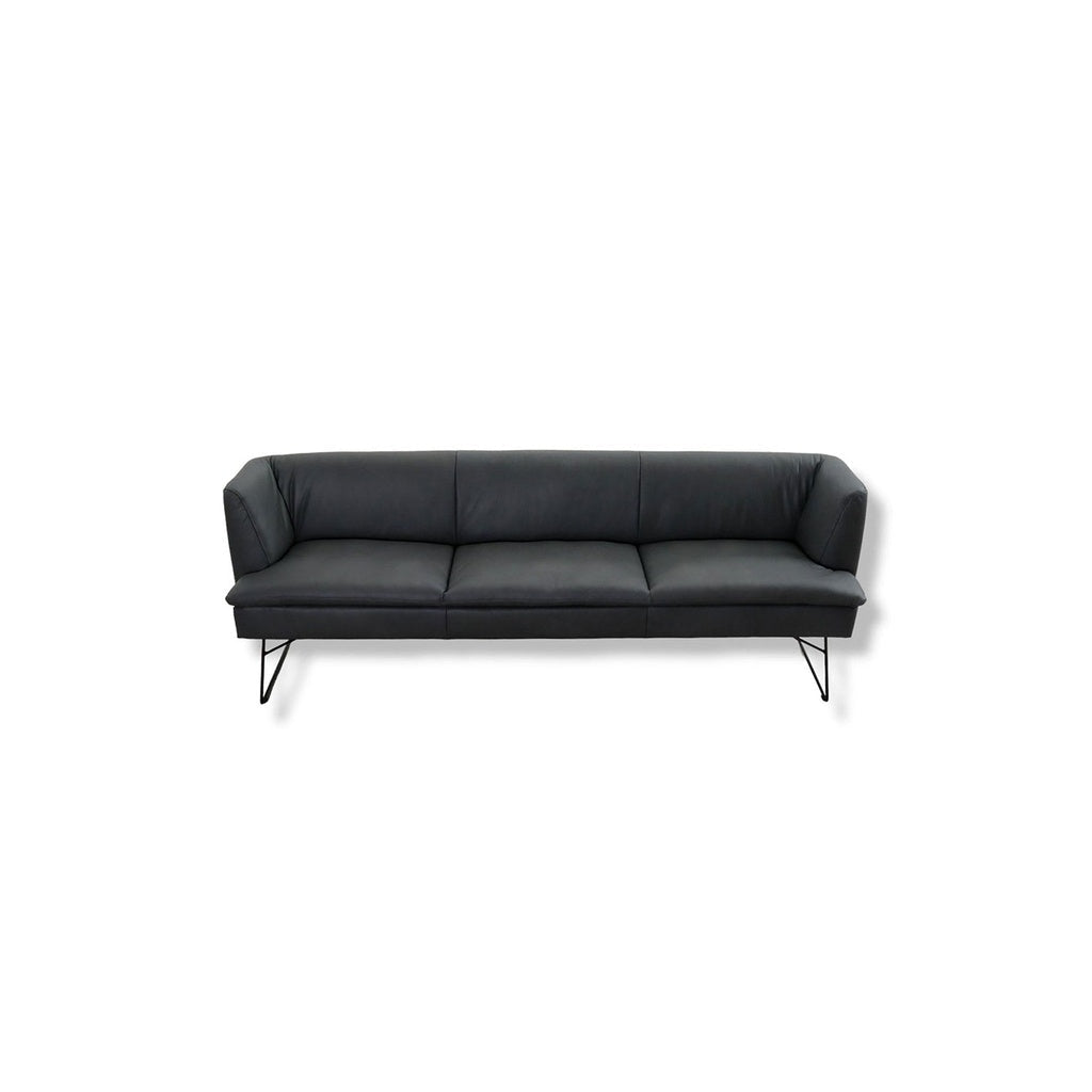 Bank B220 LINEA 11735 in Leder Z69 anthrazit - Sitzbank