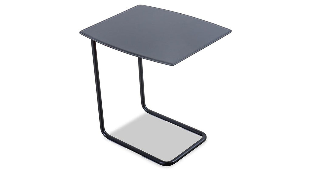 Beistelltisch APELLE CT in Kernleder schwarz - Beistelltisch