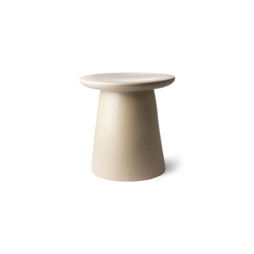 Bild 1 in Galerieansicht laden. Beistelltisch aus Steingut in natur/creme - Beistelltisch