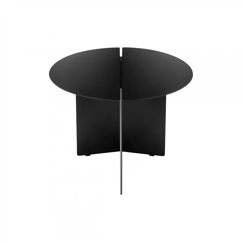 Beistelltisch ORU in Edelstahl - Ø 50cm / black - Couchtisch