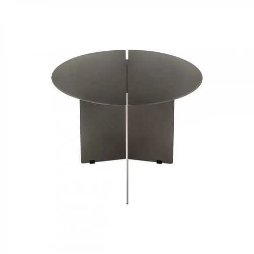 Bild 1 in Galerieansicht laden. Beistelltisch ORU in Edelstahl - Ø 50cm / burned metal - Couchtisch