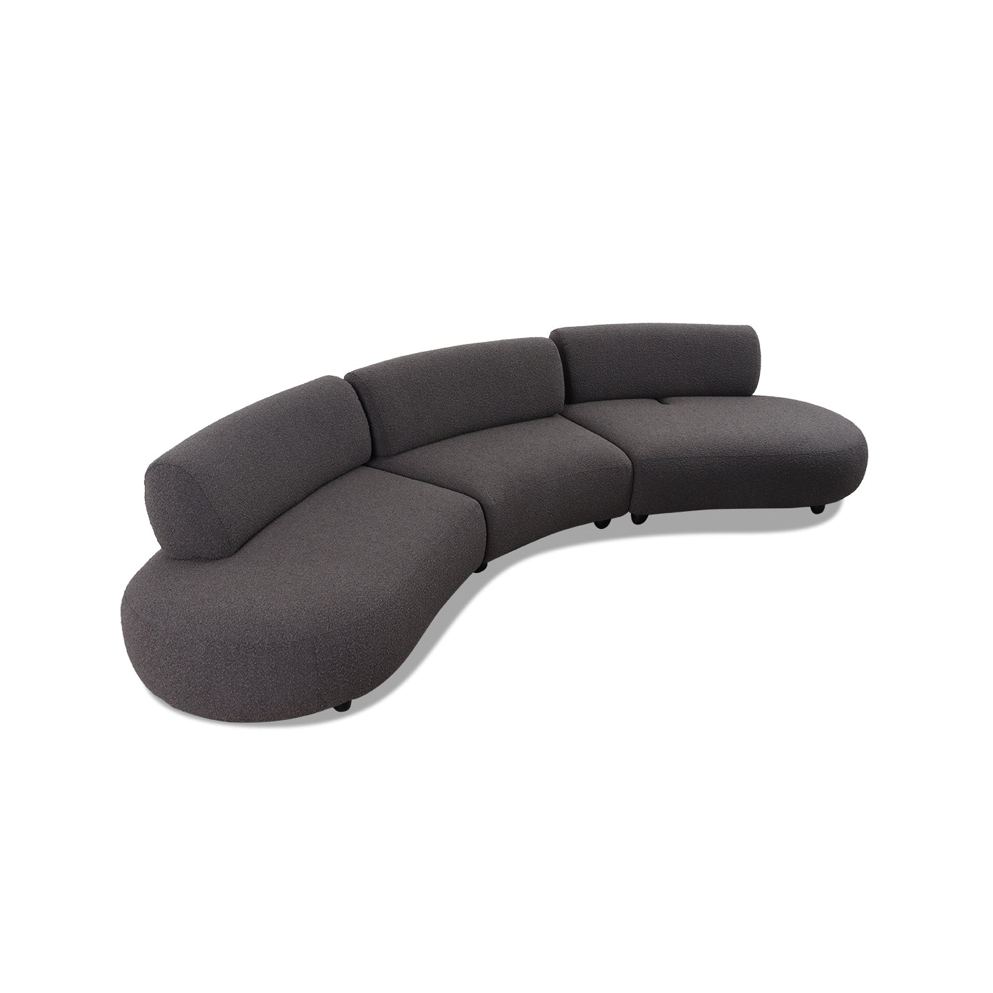 Sofa ISLAND in Stoff Legend mocca - Sitzdesign