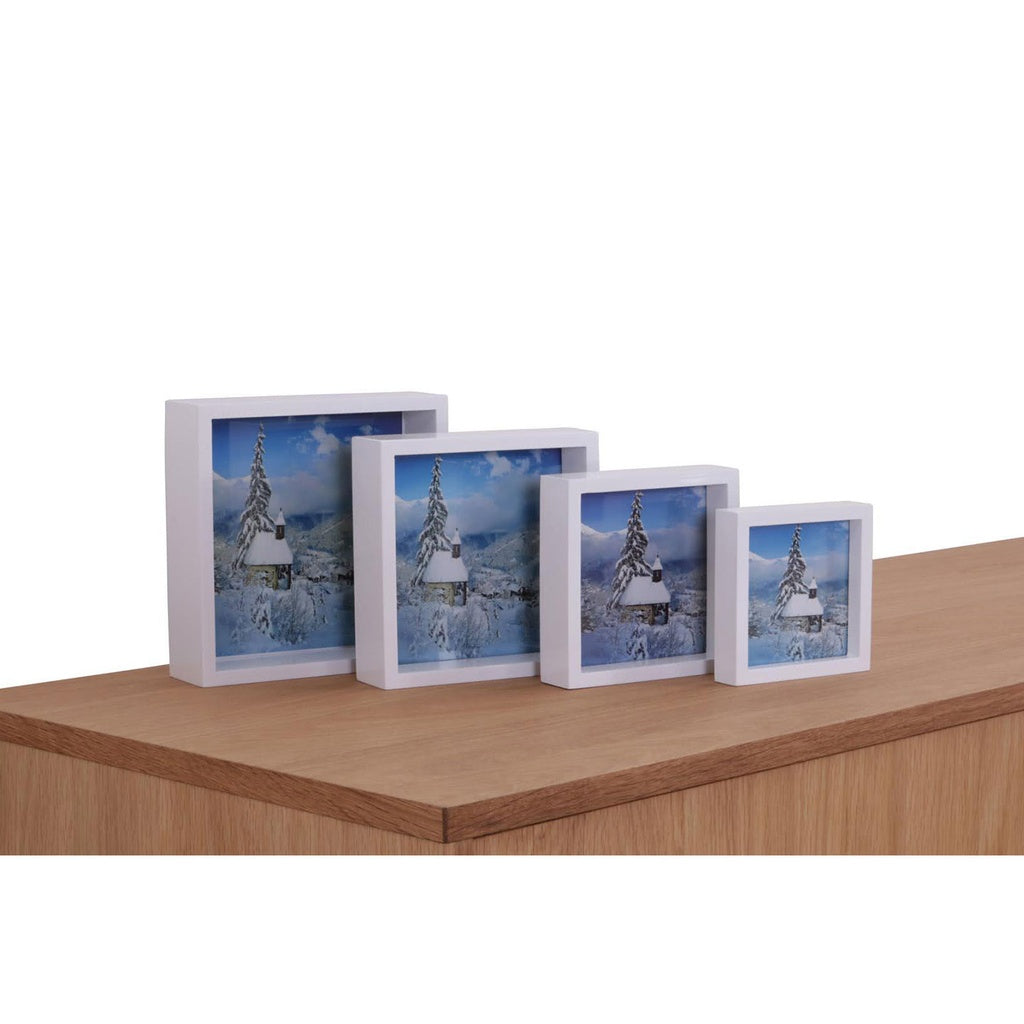 Bilderahmen Forum 4er Set - weiß oder schwarz - Weiß - Dekoration