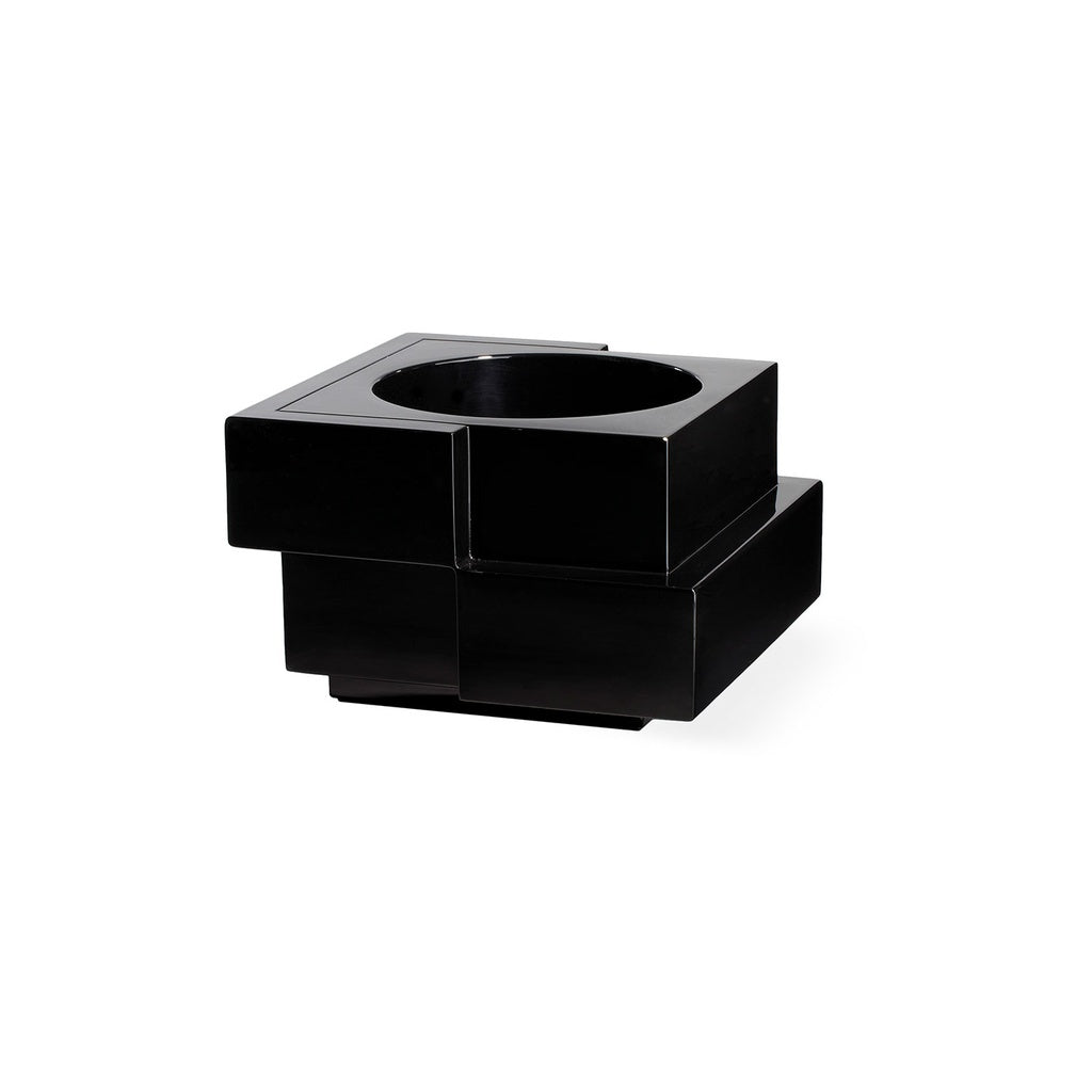 Blumentopf Cubic Yo 72x72cm in jet black