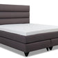 Boxspringbett Premium Celine 180x200 in Stoff Gomez anthrazit - Bett