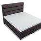 Boxspringbett Premium Celine 180x200 in Stoff Gomez anthrazit - Bett