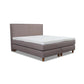 Boxspringbett Scanlook 180x200 in Stoff Gomez taupe - Bett