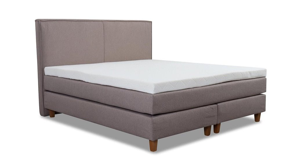 Boxspringbett Scanlook 180x200 in Stoff Gomez taupe