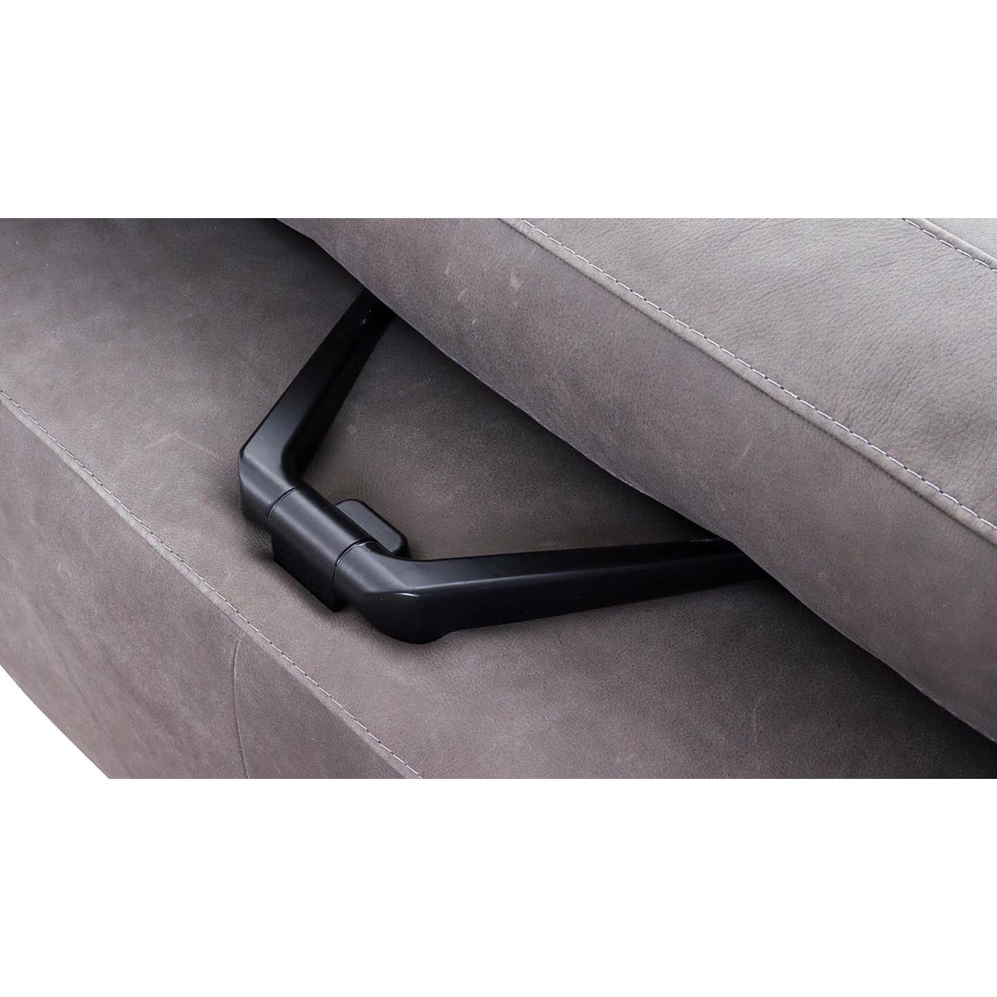 Regal_E Sofa in Leder Nouveau slate grey - Sofa Leder