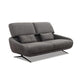 Regal_E Sofa in Leder Nouveau slate grey - Sofa Leder
