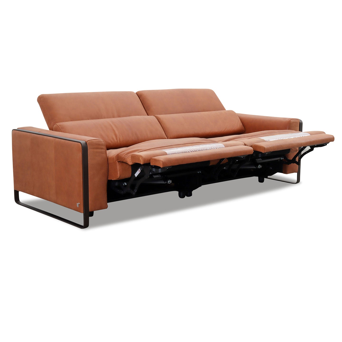 Sofa Garnitur FALCO Relax in Leder Nouveau cognac - Sofa Leder