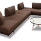 Gianduiotto JR Sofa in Kombination Leder Mammut und Stoff Ginevra - Sitzdesign
