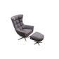 Sessel JACOB in Leder Nouveau und Stoff Bentley - Sessel Leder