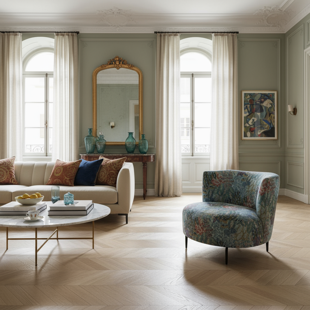 Calia Italia Sessel DRUSILLA in Stoff Cruise Batique mint - Sessel Stoff