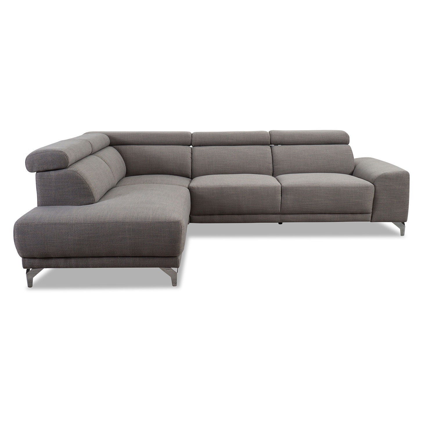 Eckgarnitur MATINO in Stoff Picasso in anthrazit - Ecksofa Stoff