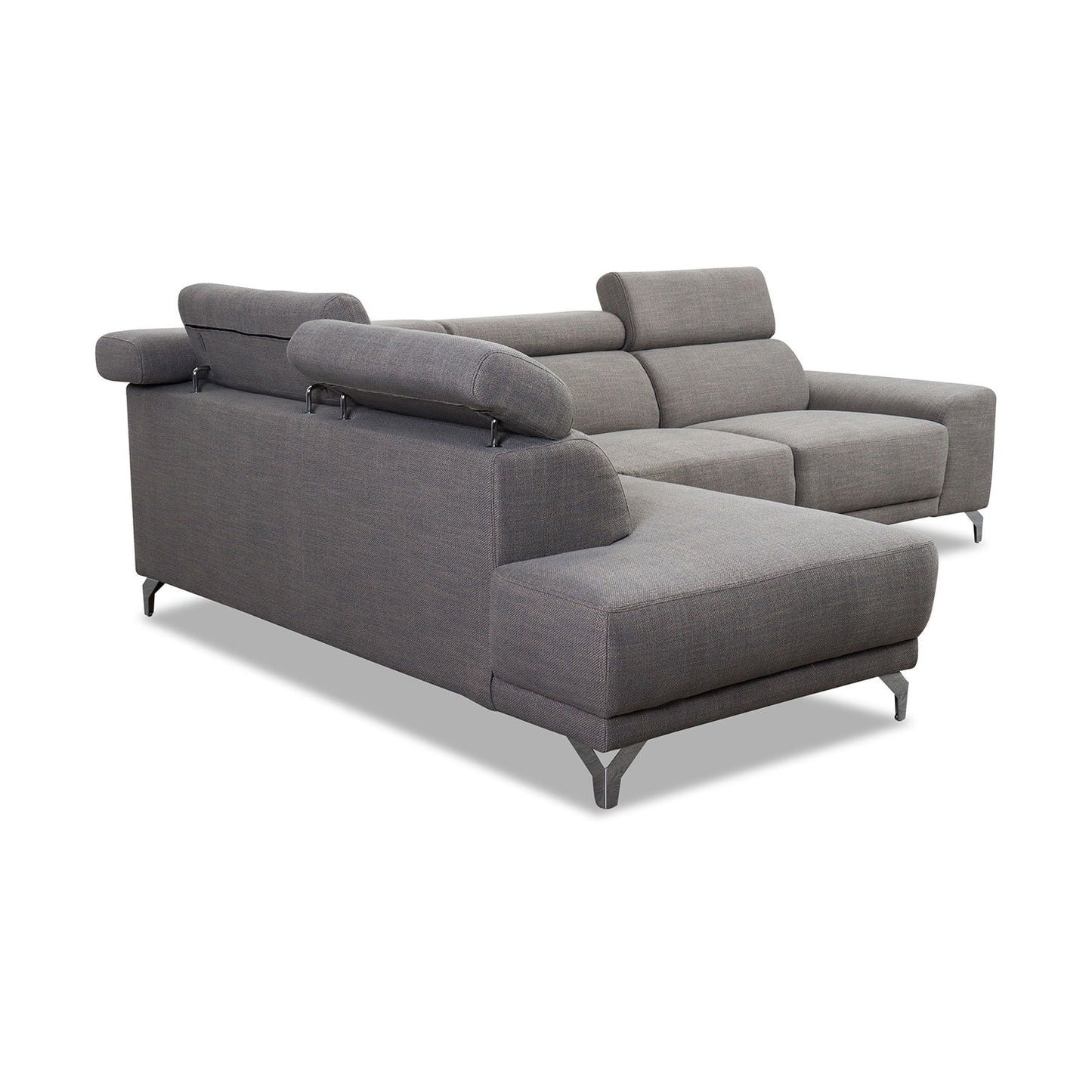 Eckgarnitur MATINO in Stoff Picasso in anthrazit - Ecksofa Stoff