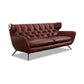 Sofa 3002 Sixty in Leder Natur braun - Sofa Leder