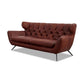 Sofa 3002 Sixty in Leder Natur braun - Sofa Leder