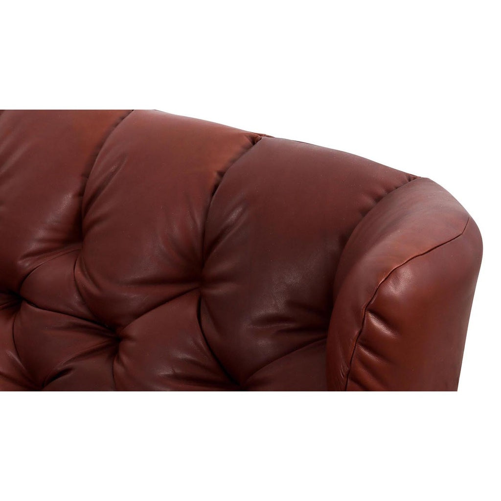 Sofa 3002 Sixty in Leder Natur braun - Sofa Leder
