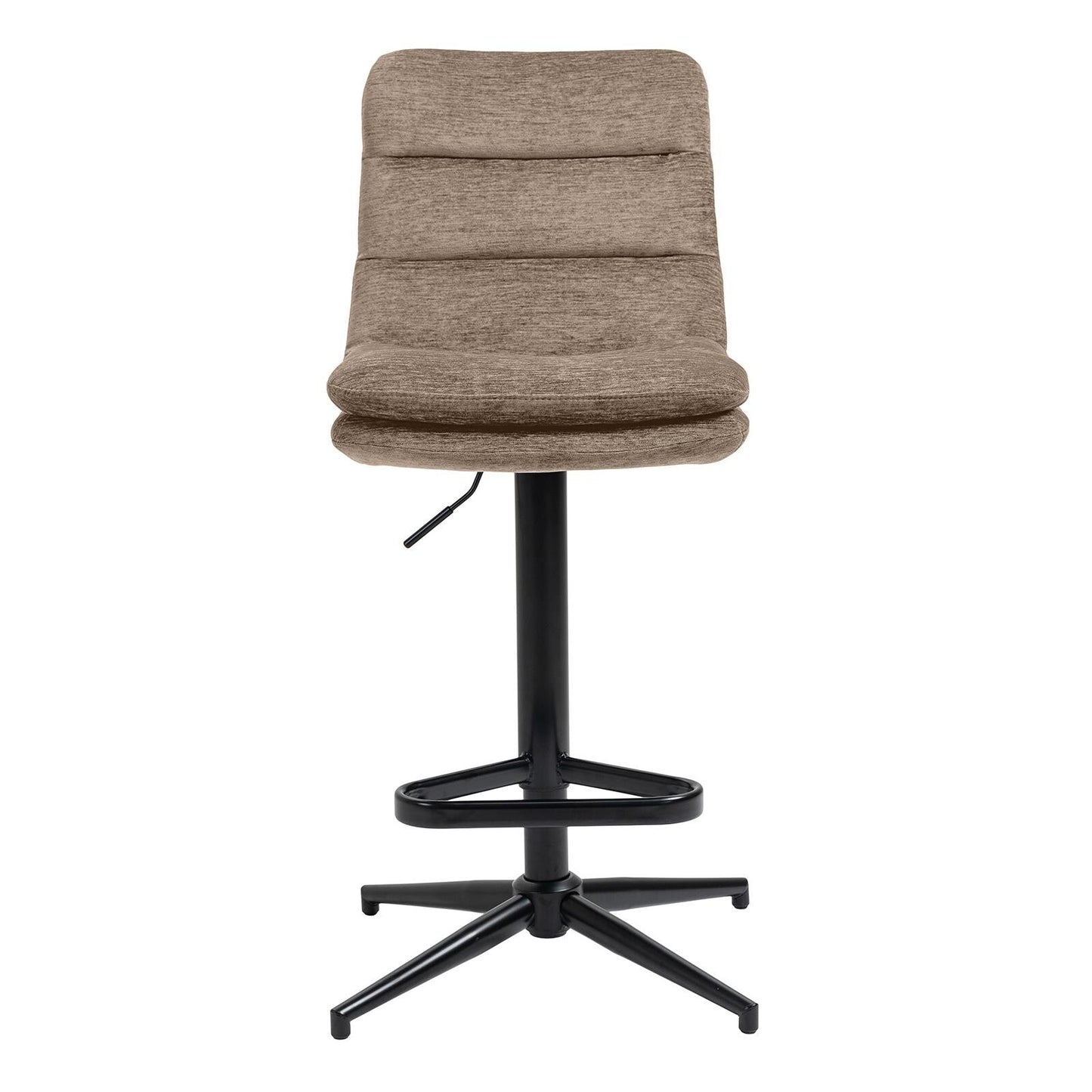 COLE Barhocker 2er-Set in Microfaser Velour - b120 taupe - Barstuhl Stoff