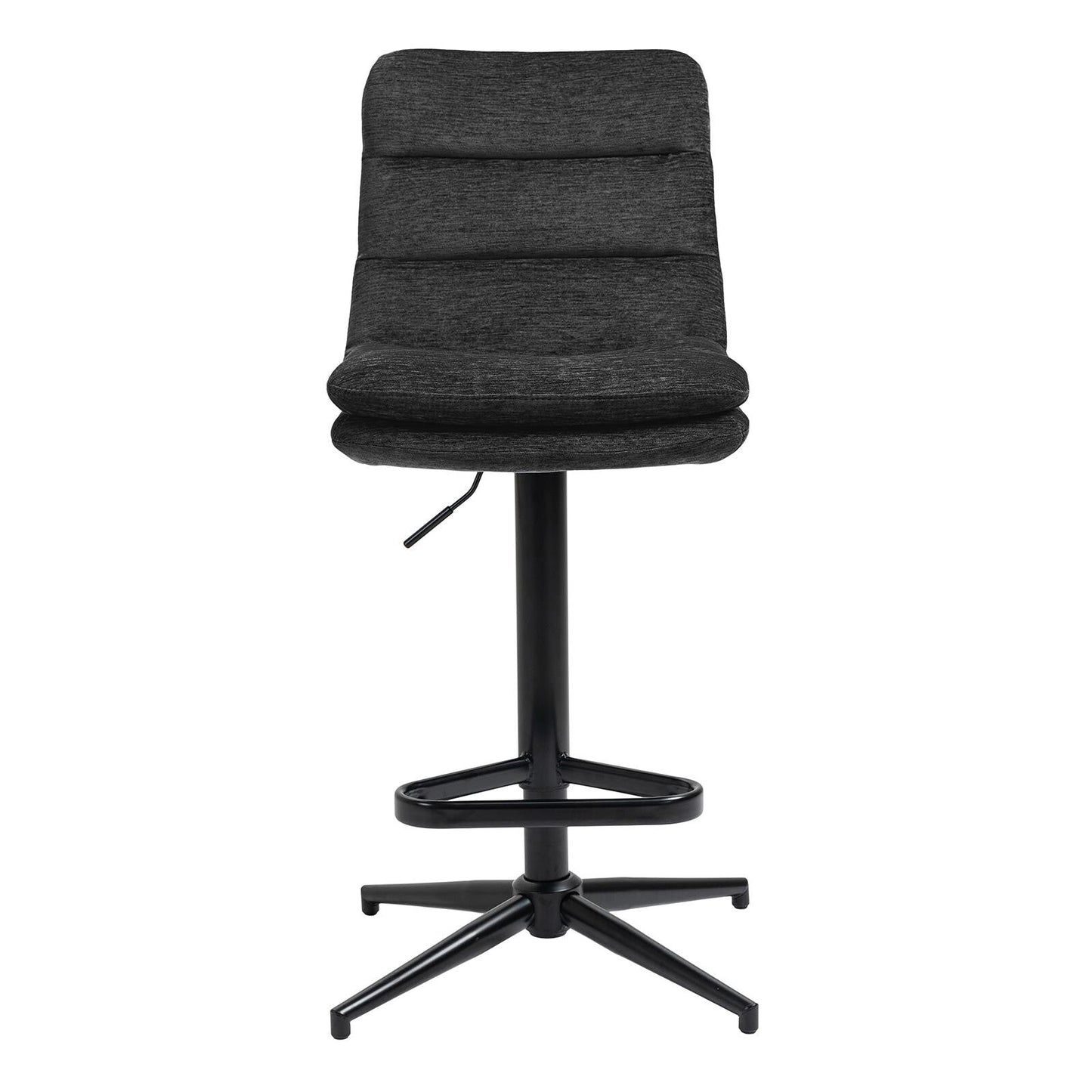 COLE Barhocker 2er-Set in Microfaser Velour - b454 anthracite - Barstuhl Stoff