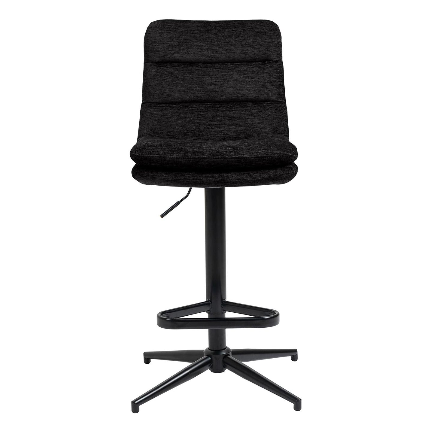 COLE Barhocker 2er-Set in Microfaser Velour - b462 black - Barstuhl Stoff