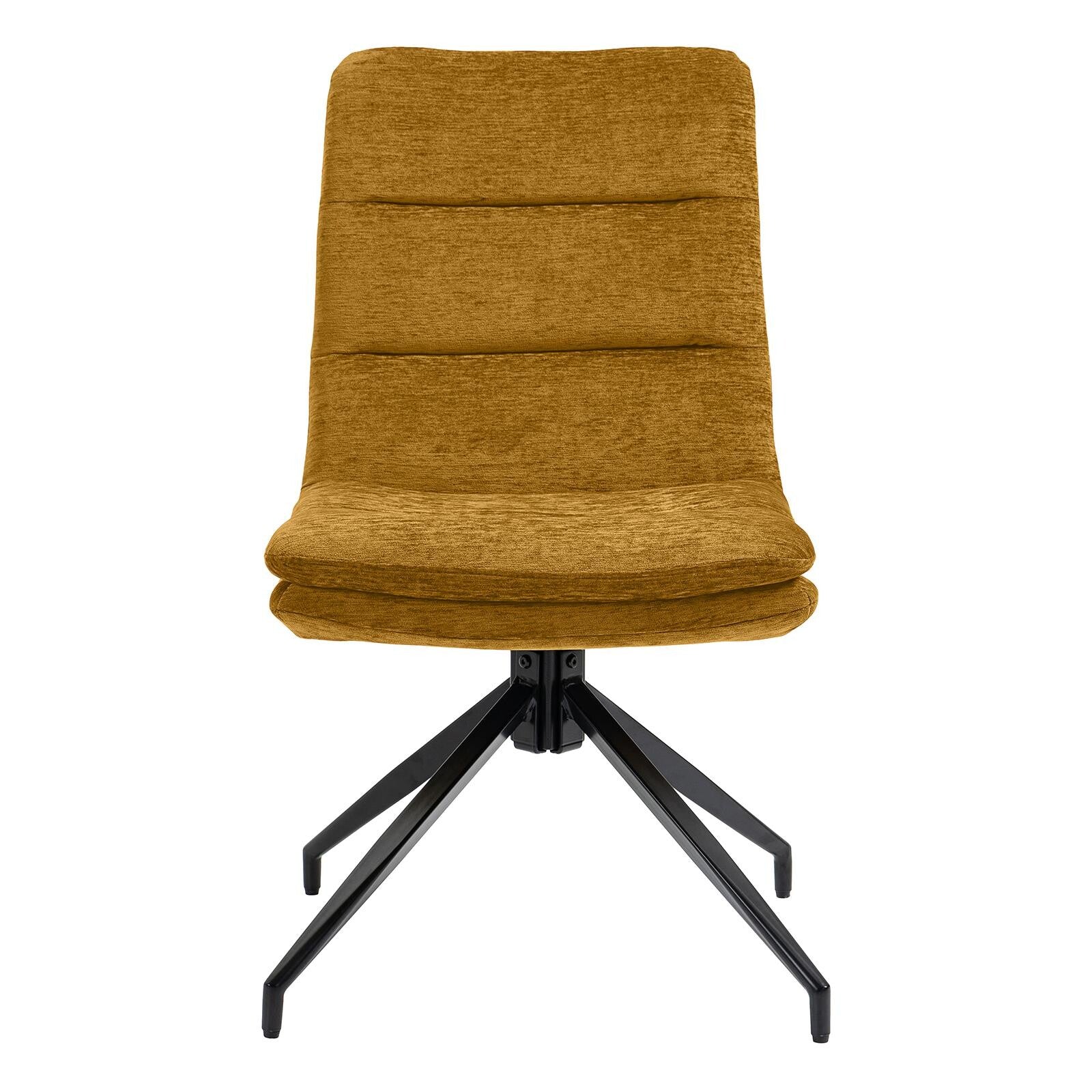 COLE 2er Set Stuhl in Microfaser Velour - b261 gold - Stuhl Stoff