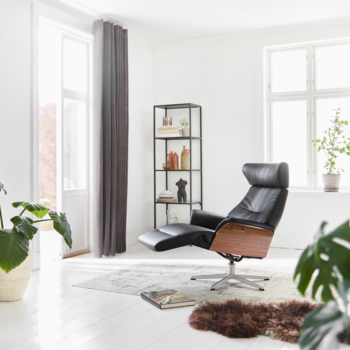 Conform Relaxsessel Air mit Fußstütze in Leder Fantasy - Relaxsessel Leder