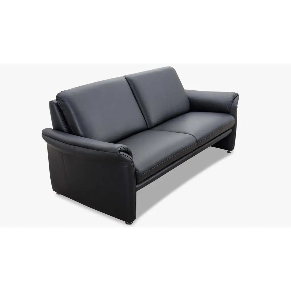 Couchgarnitur 24980 Variante LUCCA in Leder Z62 schwarz - Sitzdesign