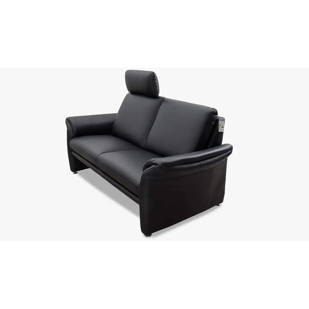 Couchgarnitur 24980 Variante LUCCA in Leder Z62 schwarz - Sitzdesign