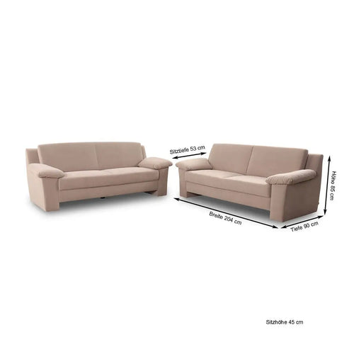 Bild 1 in Galerieansicht laden. Couchgarnitur SELECTION PLUS in Microfaser 24.177 sand - Sitzdesign