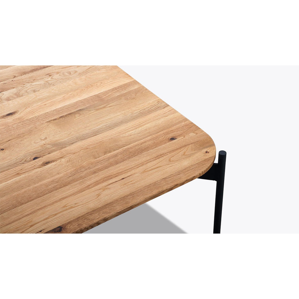 Couchtisch ALTO 60cm in Eiche / Metall schwarz matt - Couchtisch