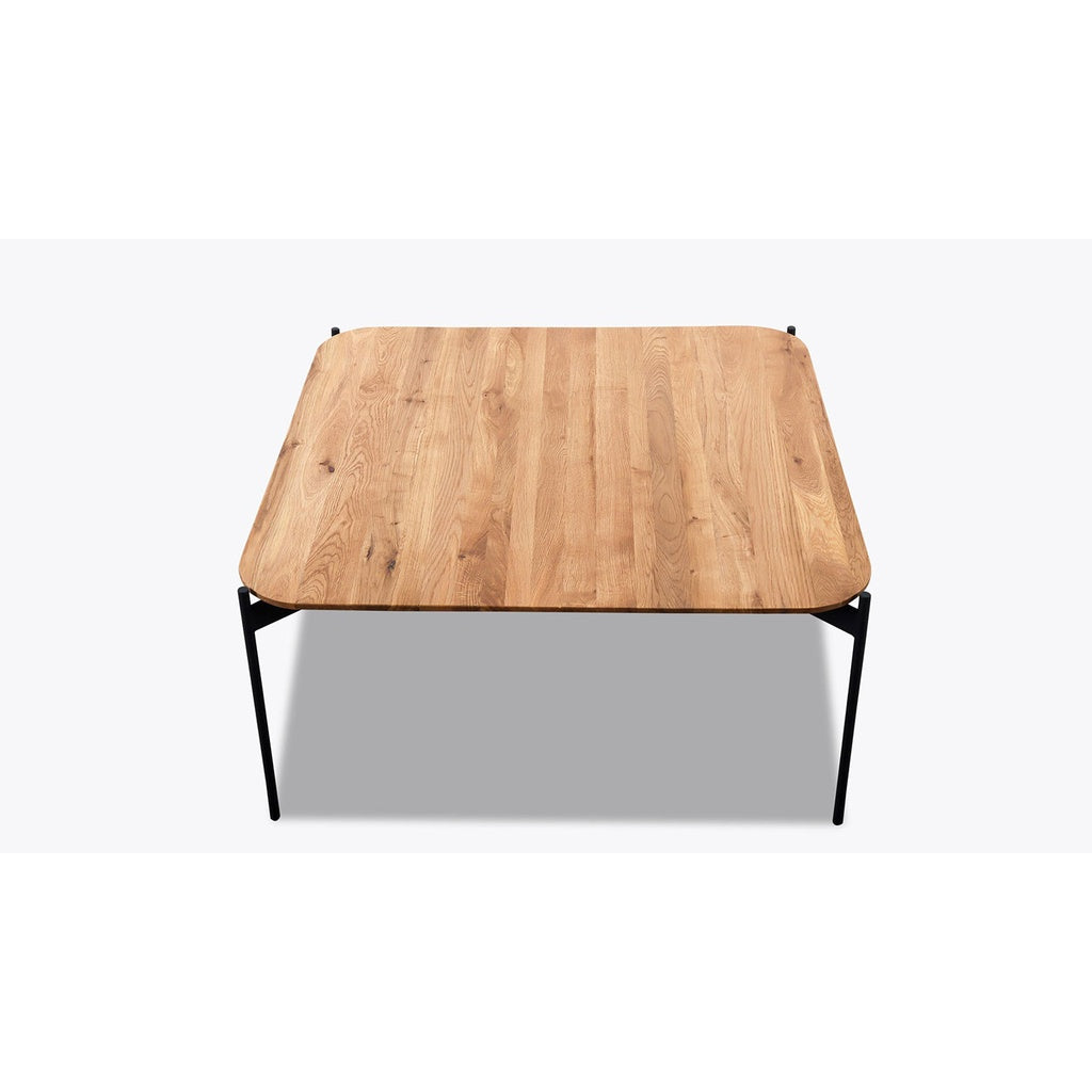Couchtisch ALTO 80cm in Eiche / Metall schwarz matt - Couchtisch