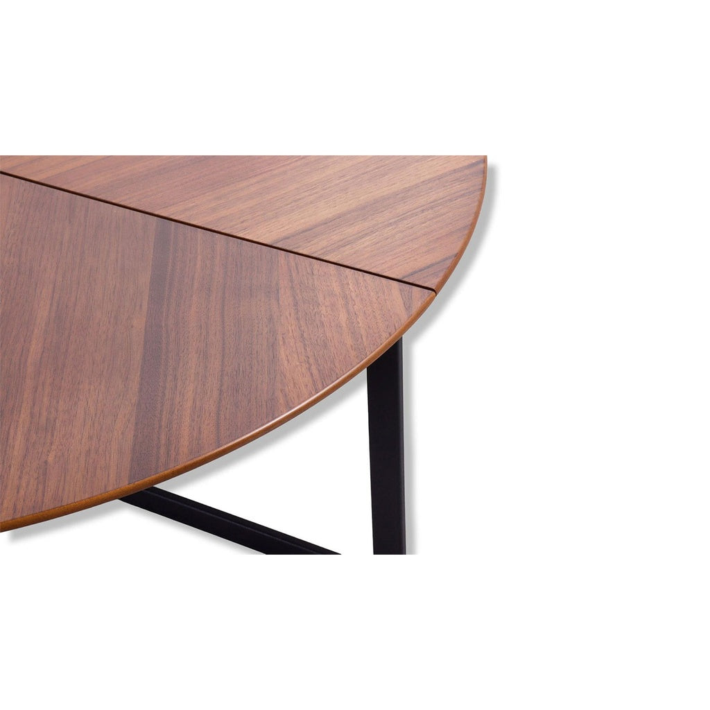 Couchtisch Focus aus Nussbaumfurnier Ø 95cm - Sitzdesign