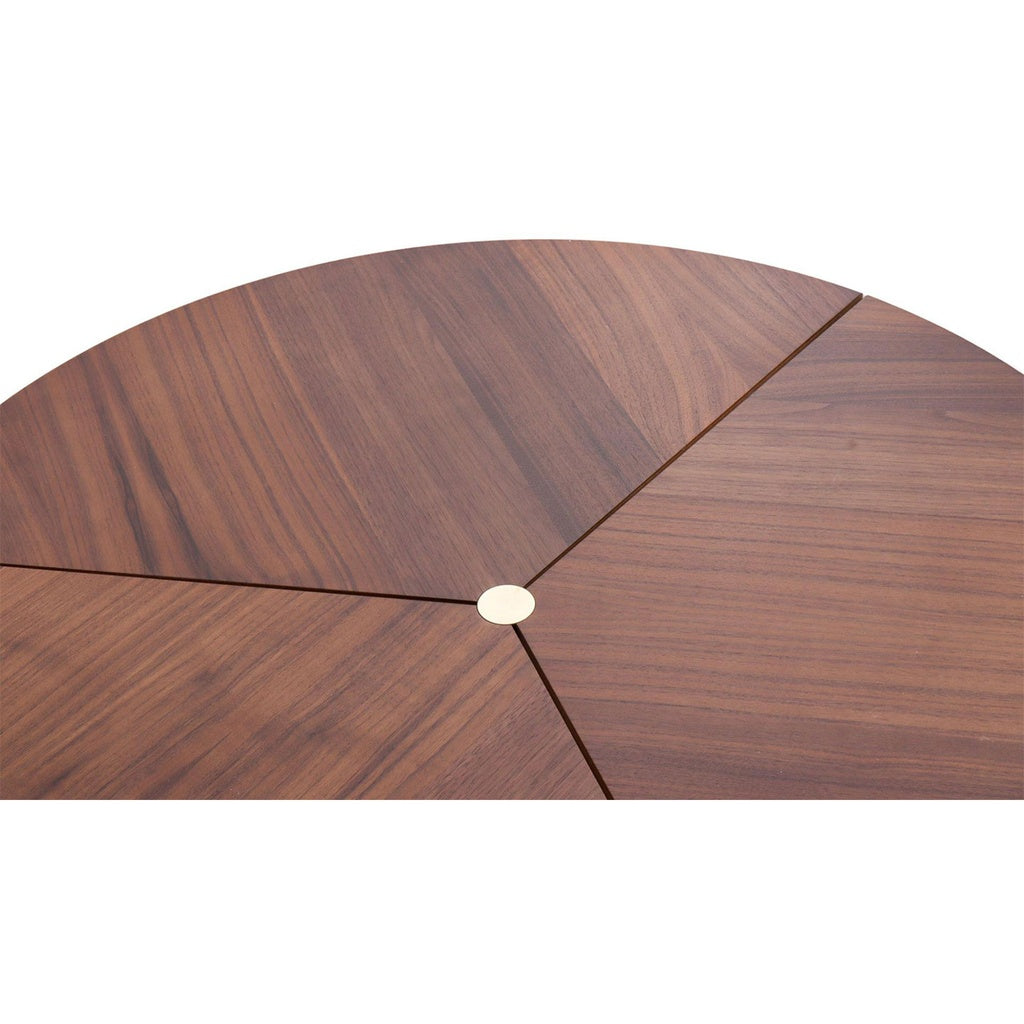 Couchtisch Focus aus Nussbaumfurnier Ø 95cm - Sitzdesign