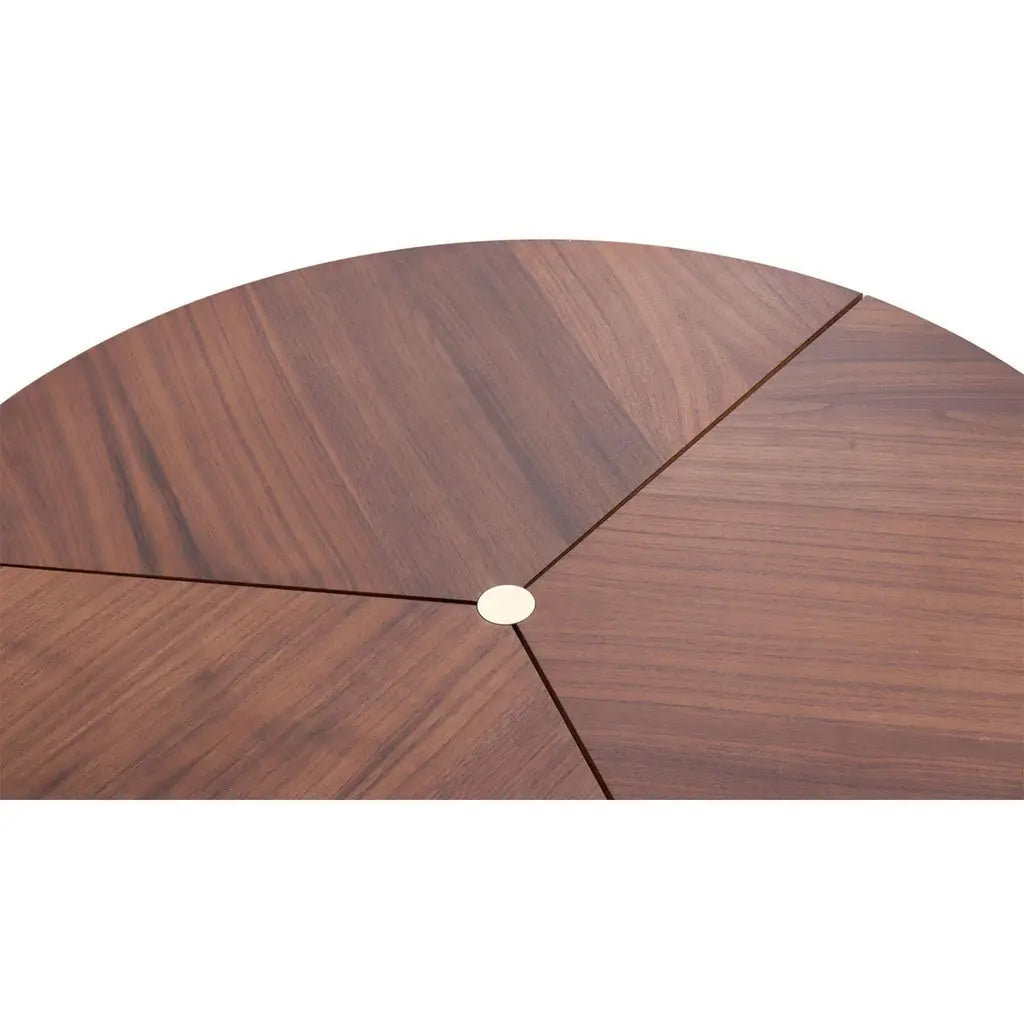 Couchtisch Focus aus Nussbaumfurnier Ø 95cm - Sitzdesign