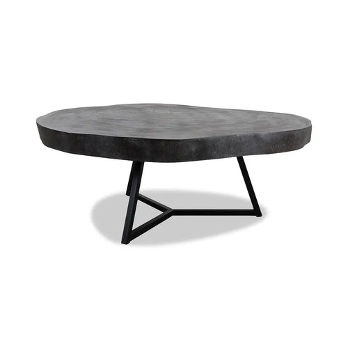 Bild 1 in Galerieansicht laden. Couchtisch Rock 110 Ø Steinoptik anthrazit - Couchtisch