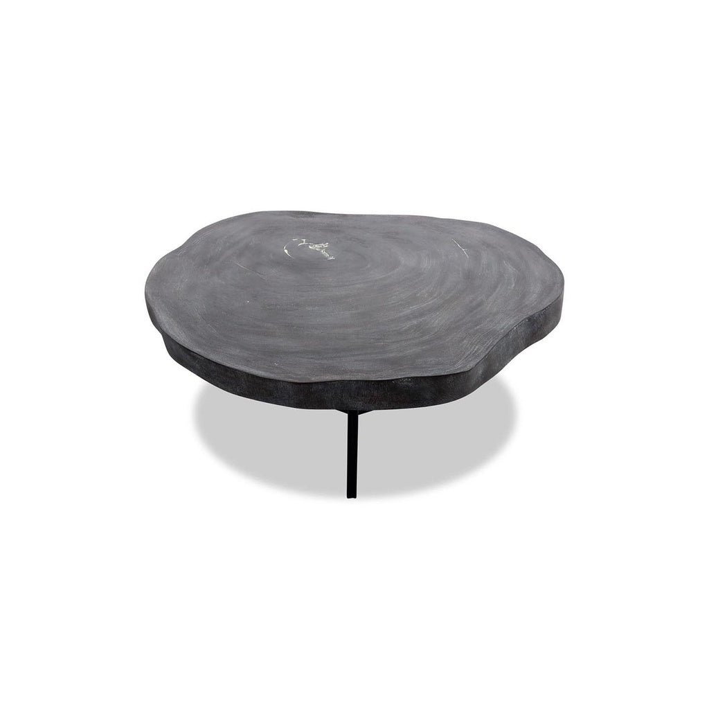 Couchtisch Rock 110 Ø Steinoptik anthrazit - Couchtisch