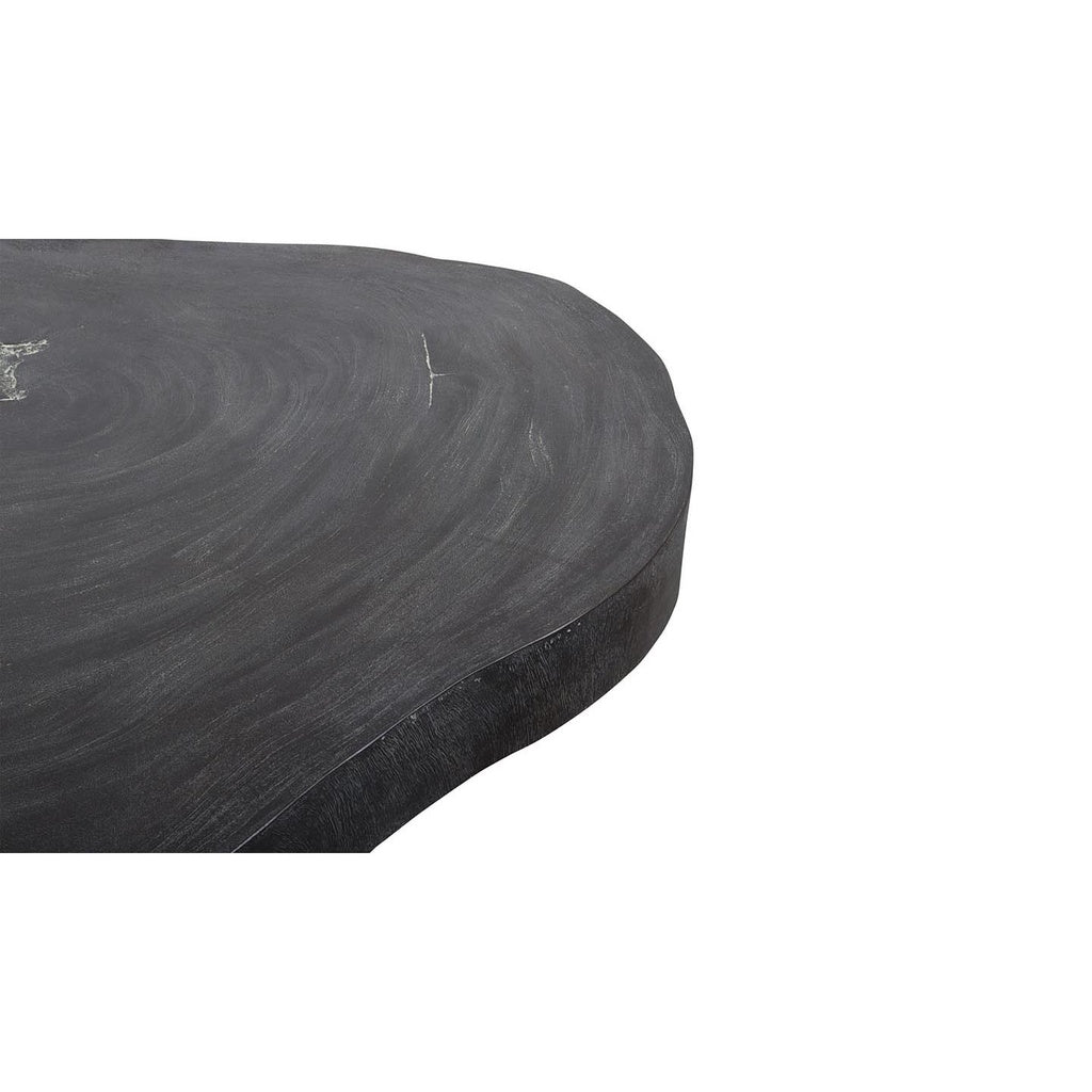 Couchtisch Rock 110 Ø Steinoptik anthrazit - Couchtisch