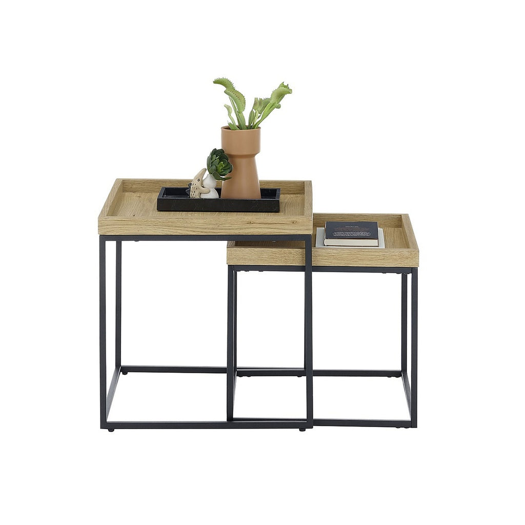 Couchtisch UBEDA 2-teilig in Eiche - Couchtisch