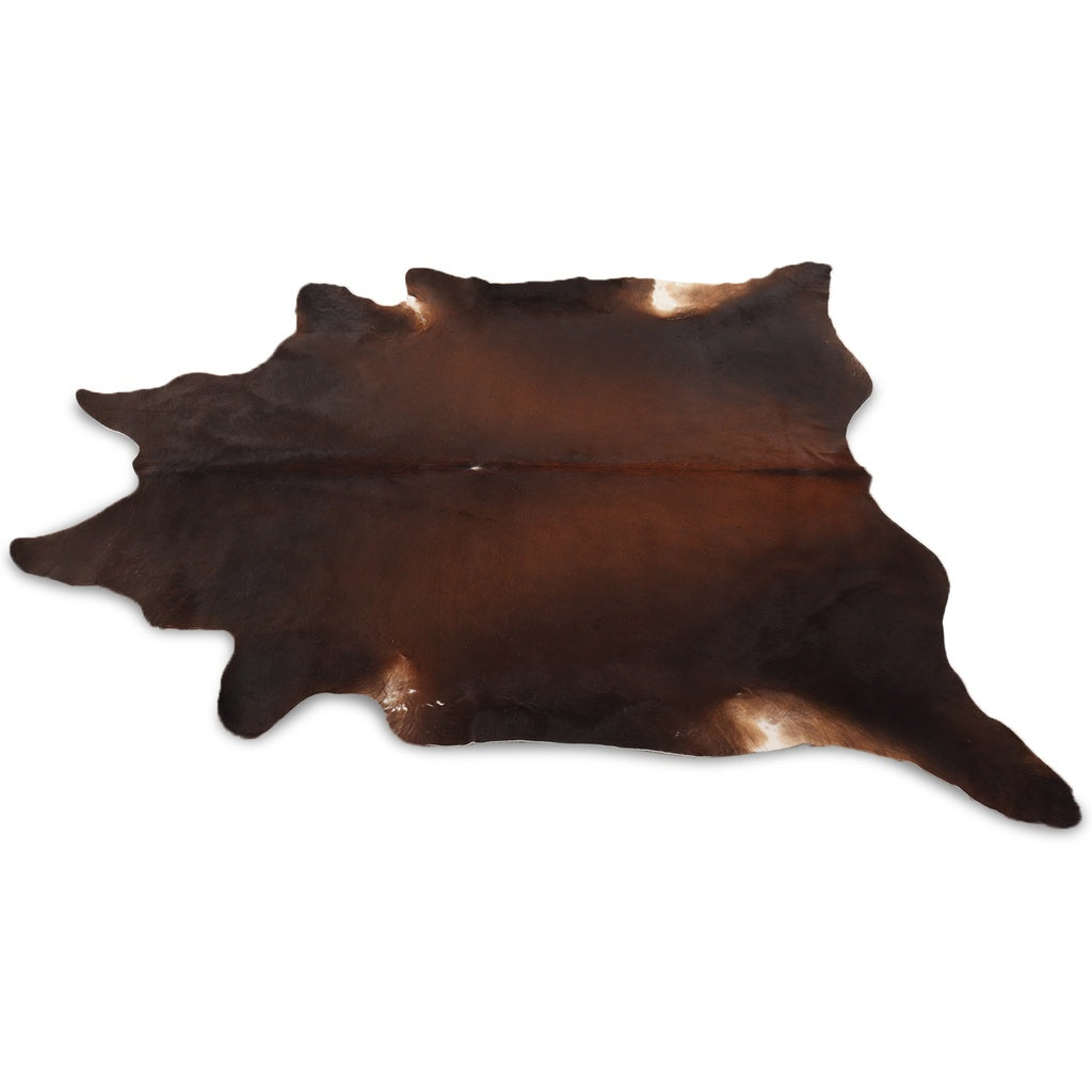 Deko Kuhfell verschiedene Farben - braun/weiß - Teppich