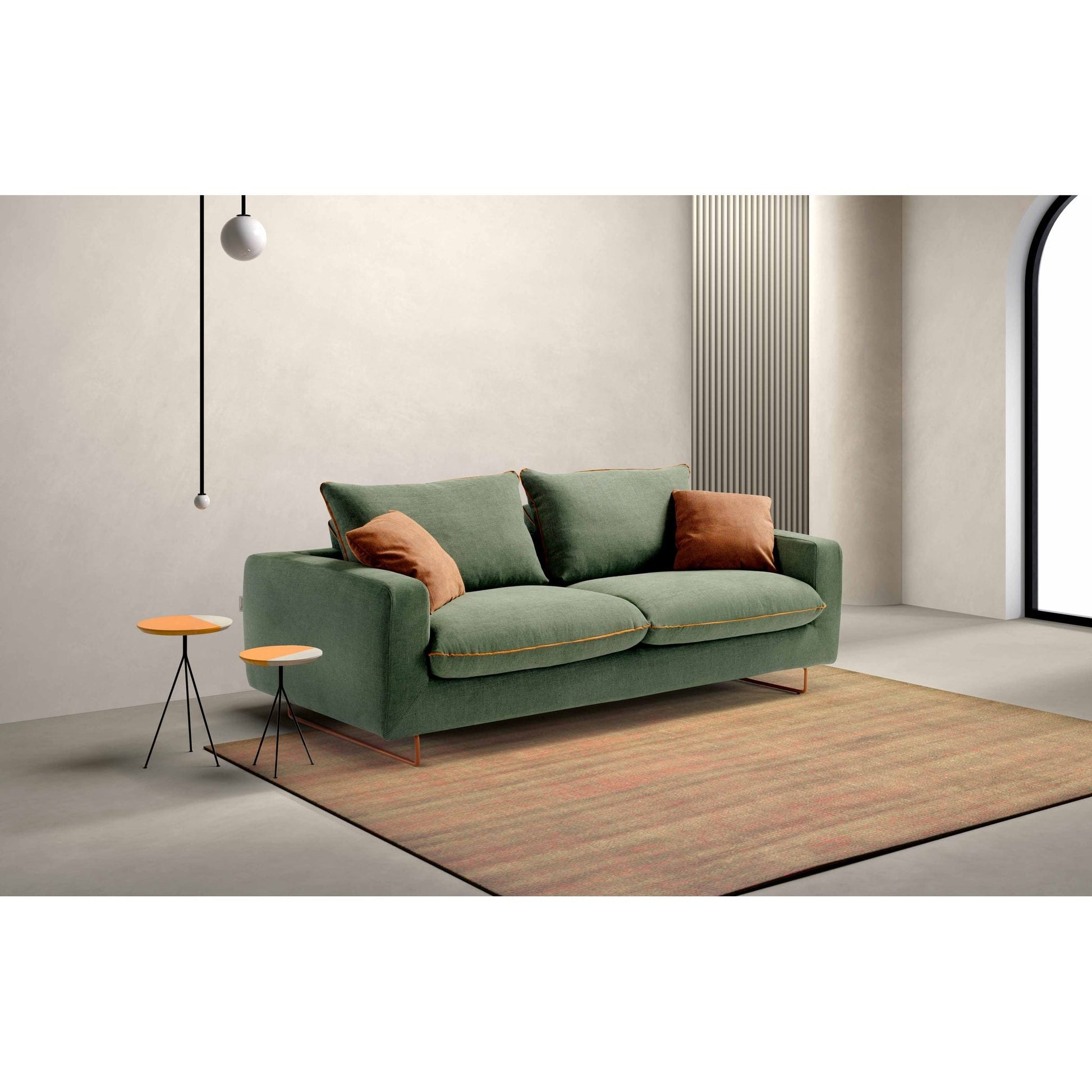 Dienne Salotti Club Schlafsofa in Stoff konfigurierbar