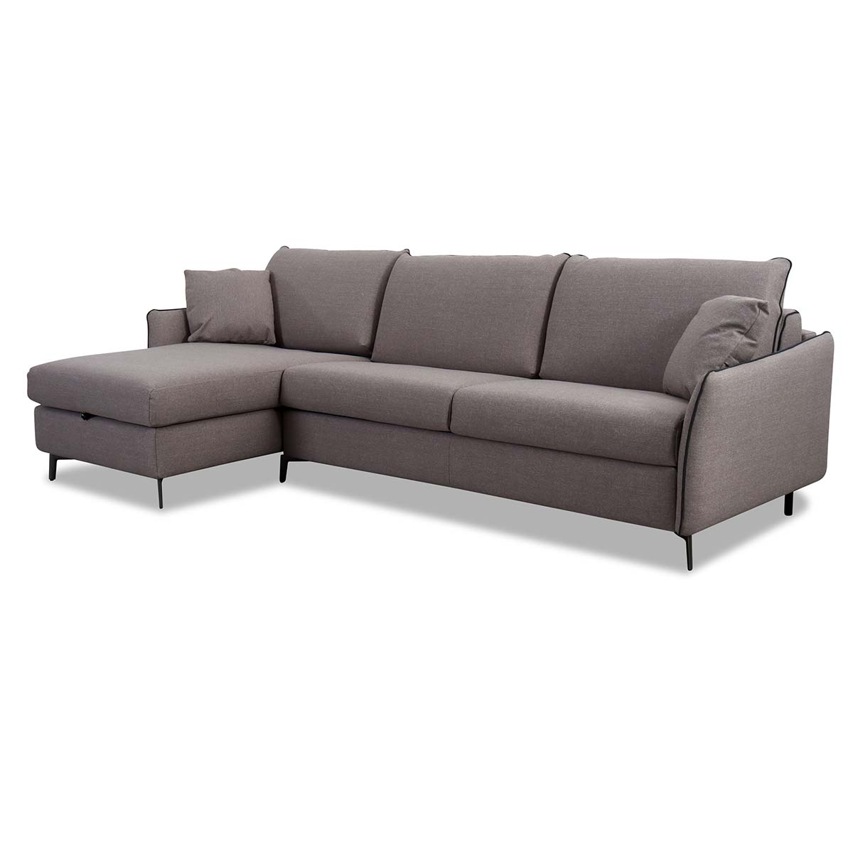 Dienne Salotti Ecksofa Valentina in Stoff Gemini - Schlafsofa Stoff