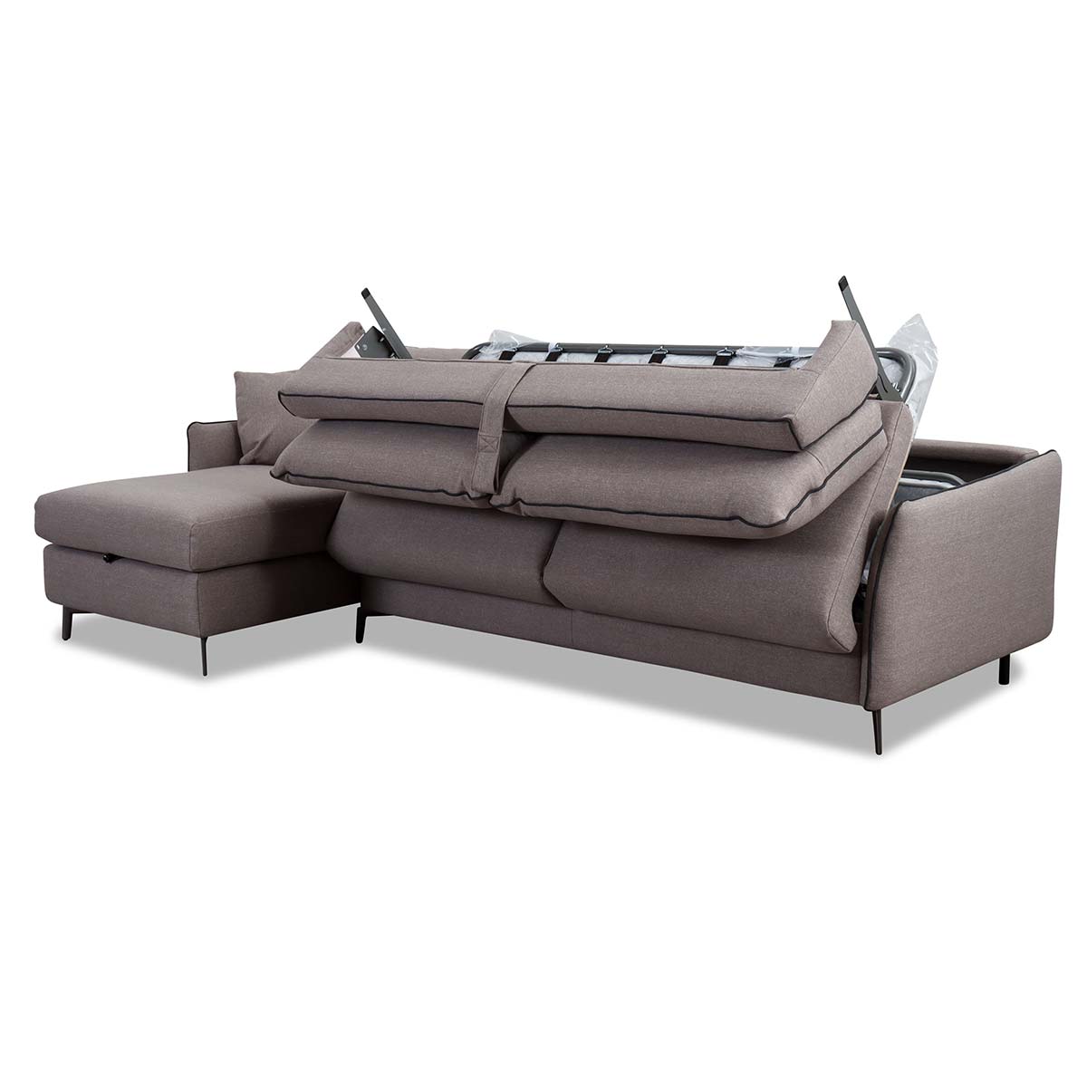 Dienne Salotti Ecksofa Valentina in Stoff Gemini - Schlafsofa Stoff