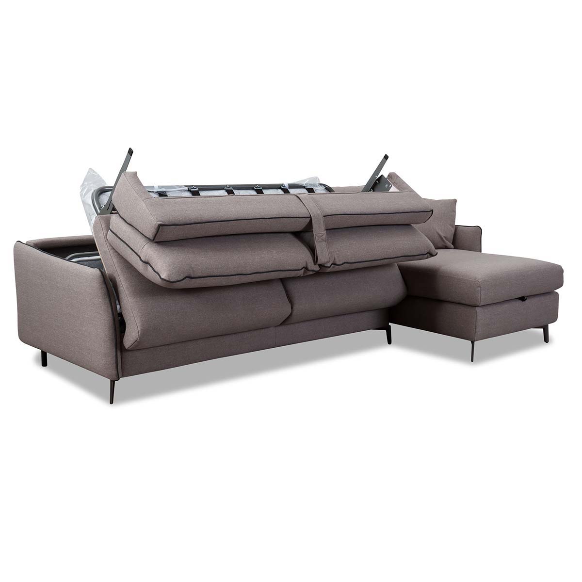 Dienne Salotti Ecksofa Valentina in Stoff Gemini - Schlafsofa Stoff