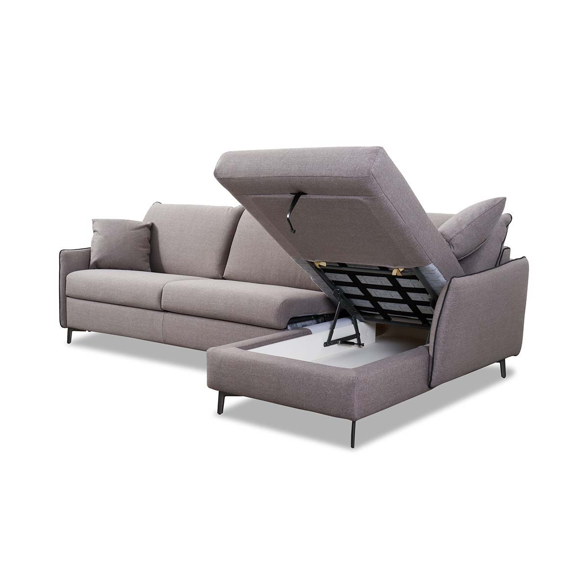 Dienne Salotti Ecksofa Valentina in Stoff Gemini - Schlafsofa Stoff